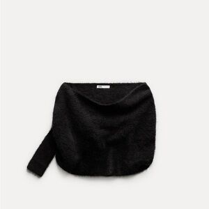 Zara Black Off-the-Shoulder Sweater